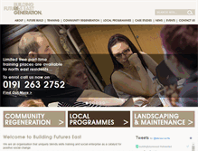 Tablet Screenshot of buildingfutureseast.org